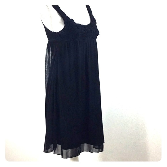 Twentyone Black Dress Empire Waist Floral Size S - Picture 6 of 7